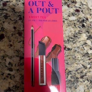 Beautiful Morphe 3 piece lip set in the shade of Sweet Tea